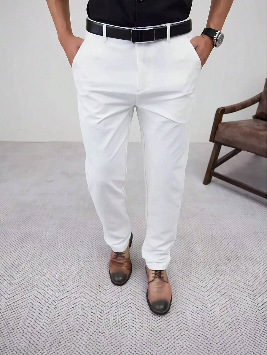 Crease-Resistant Business Trousers