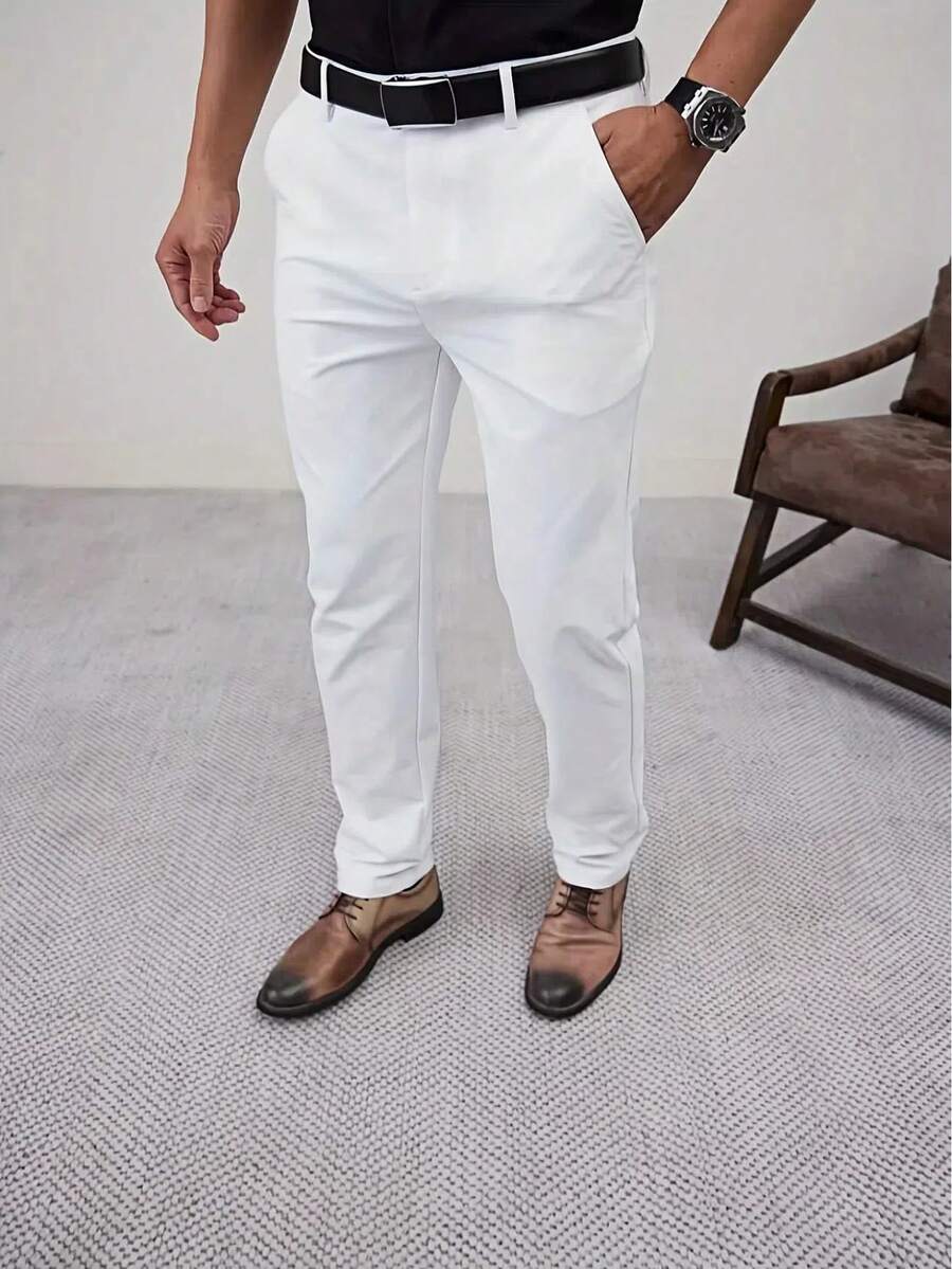 Crease-Resistant Business Trousers