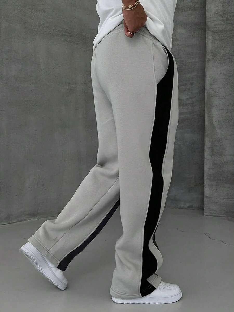 Patchwork Drawstring Joggers
