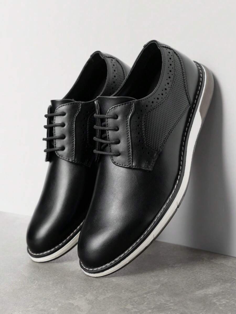 Plain Toe Derby Shoes