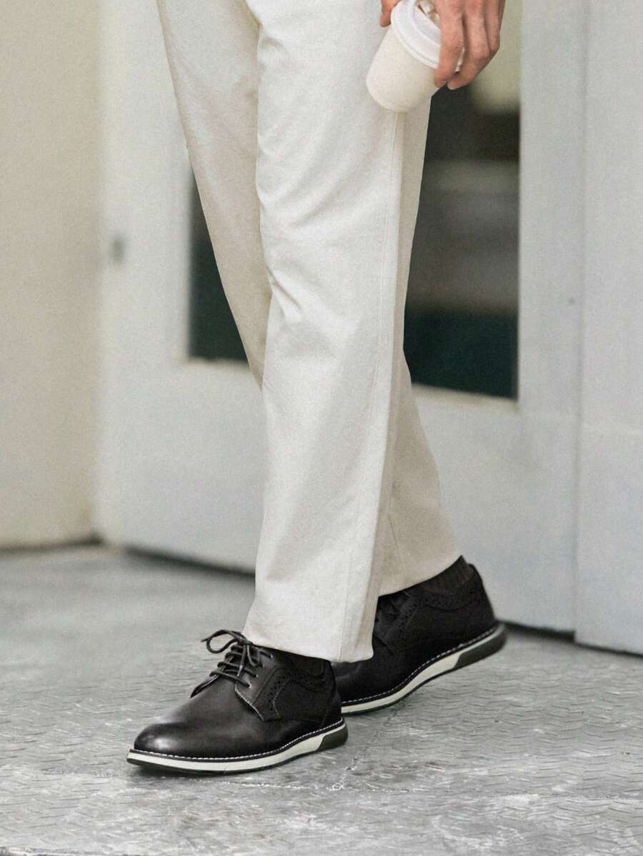 Plain Toe Derby Shoes