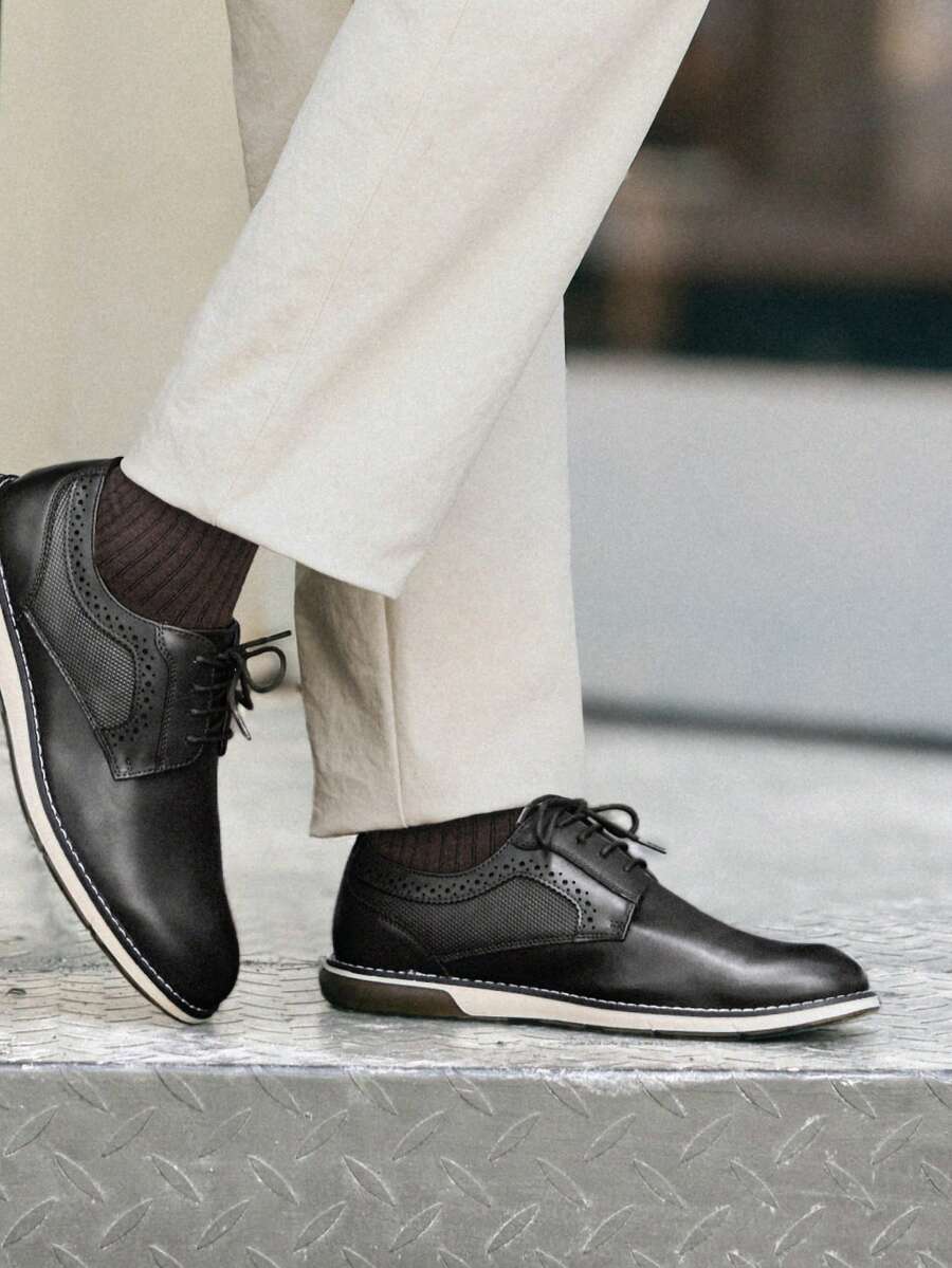 Plain Toe Derby Shoes