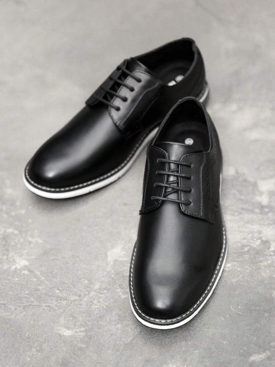 Plain Toe Derby Shoes