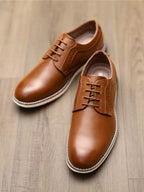 Plain Toe Derby Shoes