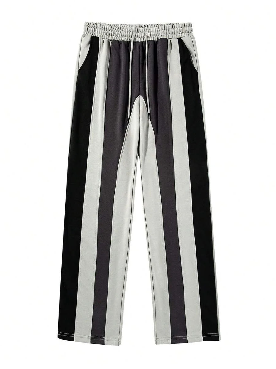 Patchwork Drawstring Joggers