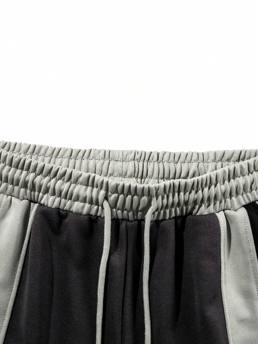 Patchwork Drawstring Joggers