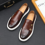 Men's British Style Breathable Microfiber Leather Loafers