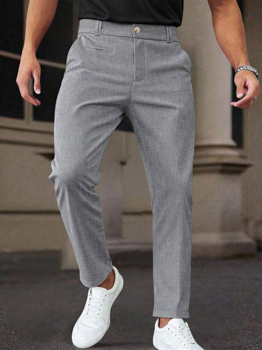 Classic Woven Suit Trousers
