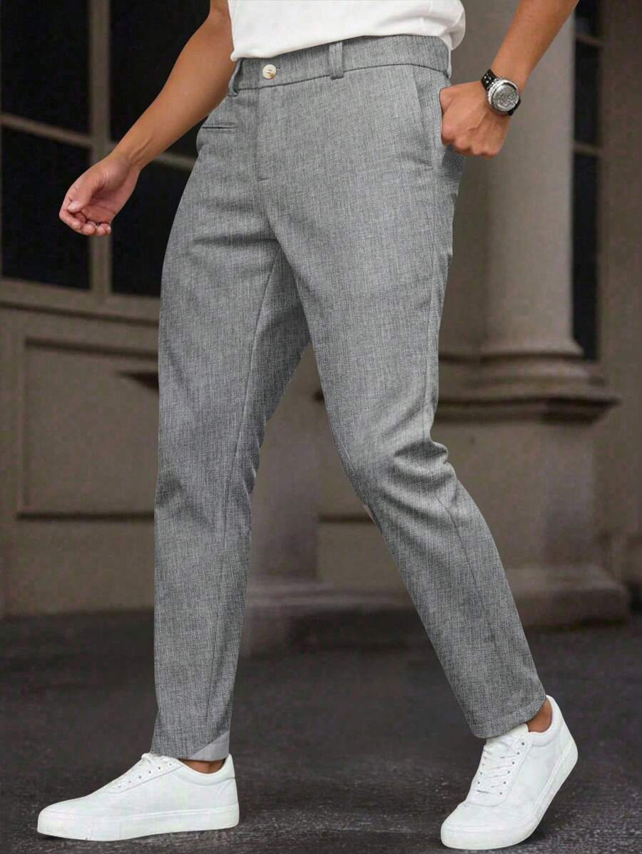 Classic Woven Suit Trousers