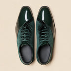 Embroidered Velvet Oxford Shoes