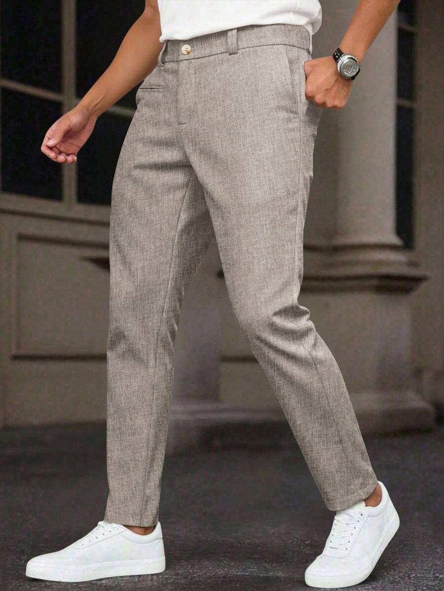 Classic Woven Suit Trousers