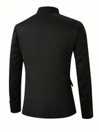 Stand Collar Minimal Blazer