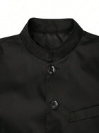 Stand Collar Minimal Blazer