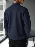 Plain Zip Collar Jacket
