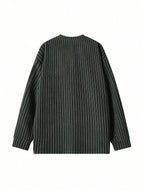 Herringbone Knit Long-Sleeve Top