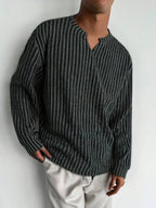 Herringbone Knit Long-Sleeve Top