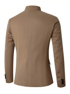Stand Collar Minimal Blazer