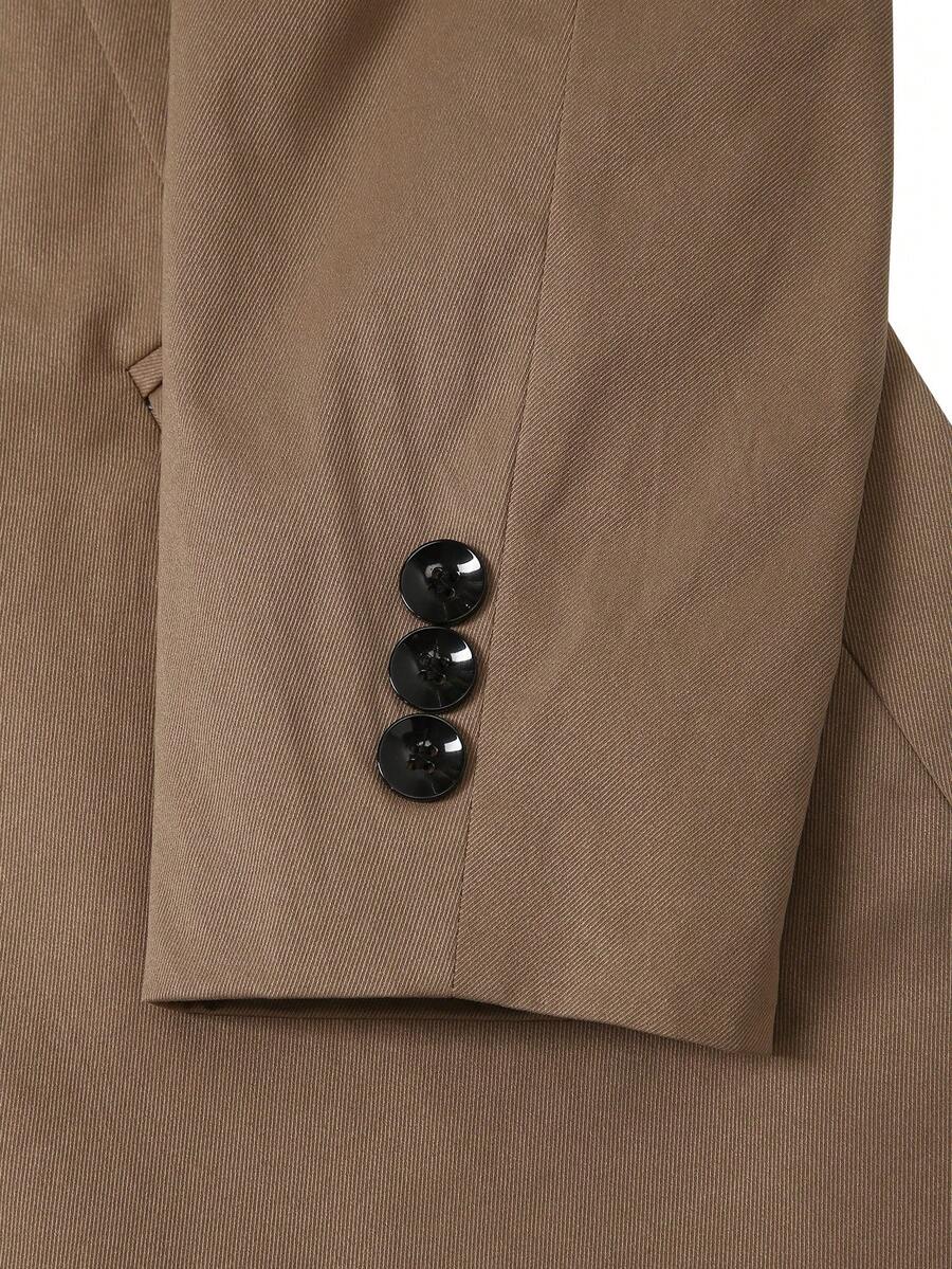 Stand Collar Minimal Blazer