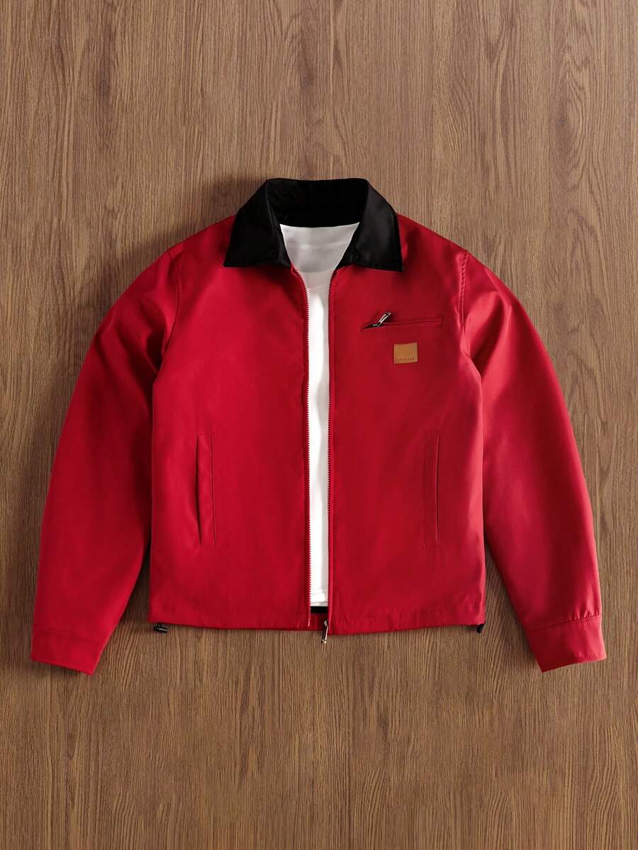Loose Workwear Zip Windbreaker