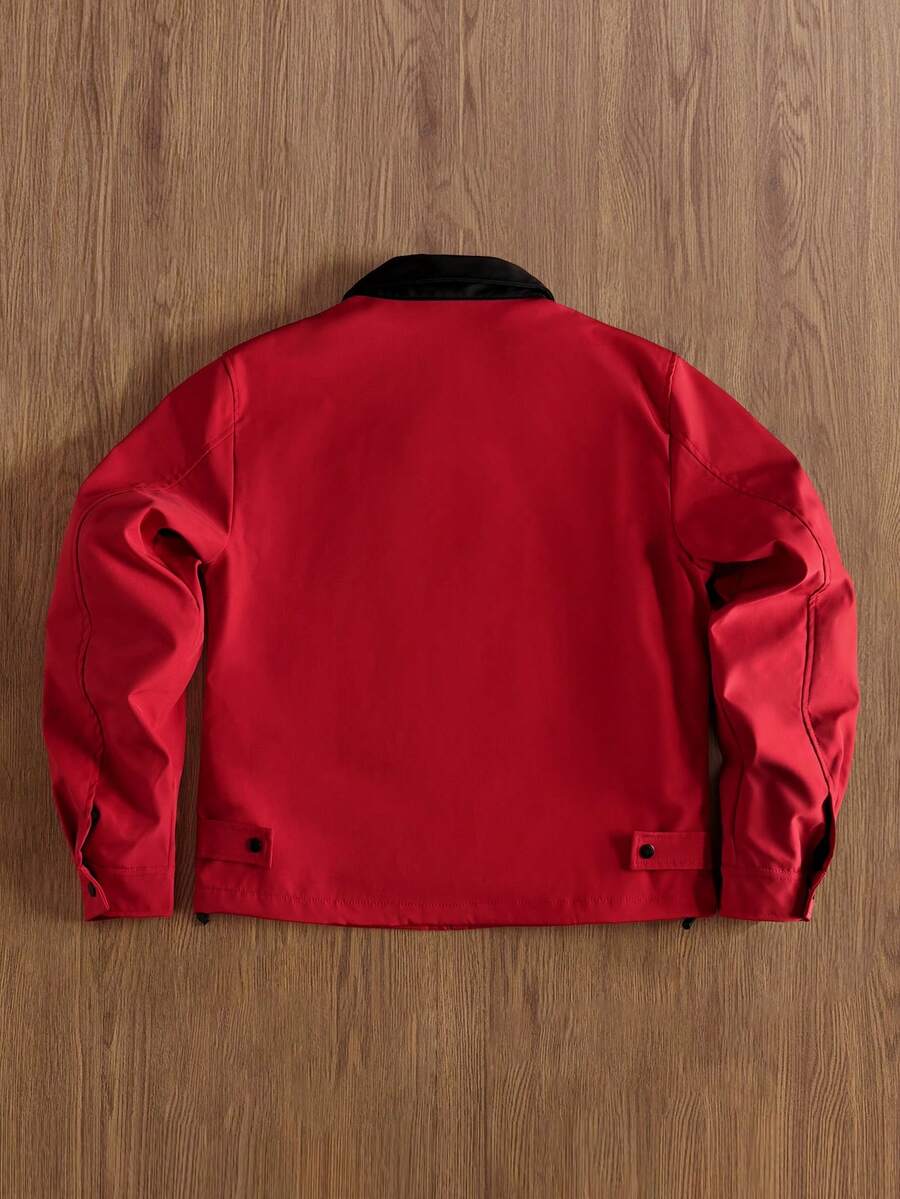 Loose Workwear Zip Windbreaker