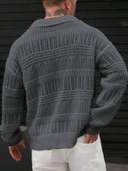 Dropped Seam Pointelle Knit Jumper