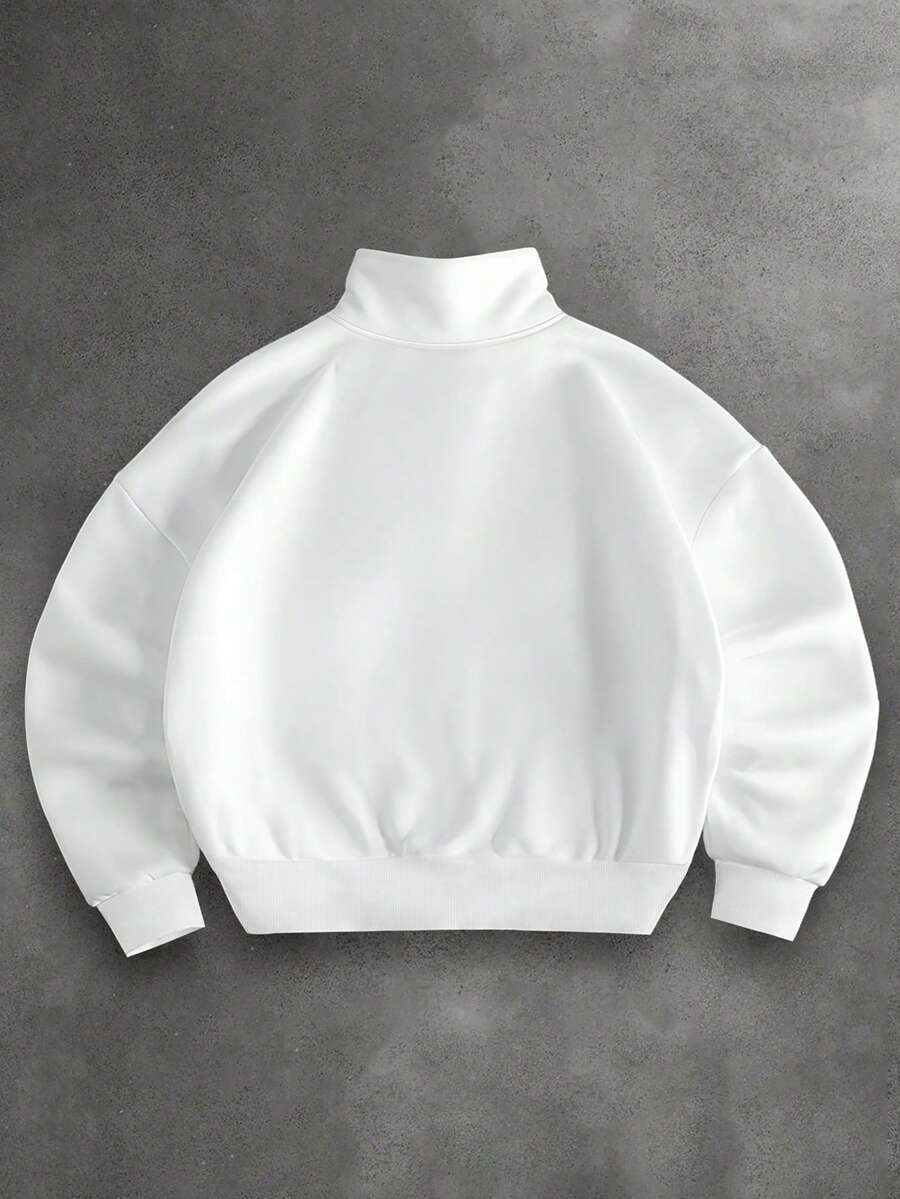 Stand Collar Zip Knit Jacket