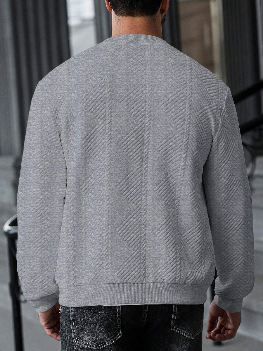 Textured Ribbed Bomber Jacket
