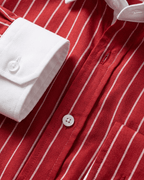 Men's Striped Cotton Knit Shirt - Secranzo