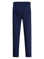 Cropped Striped Suit Trousers