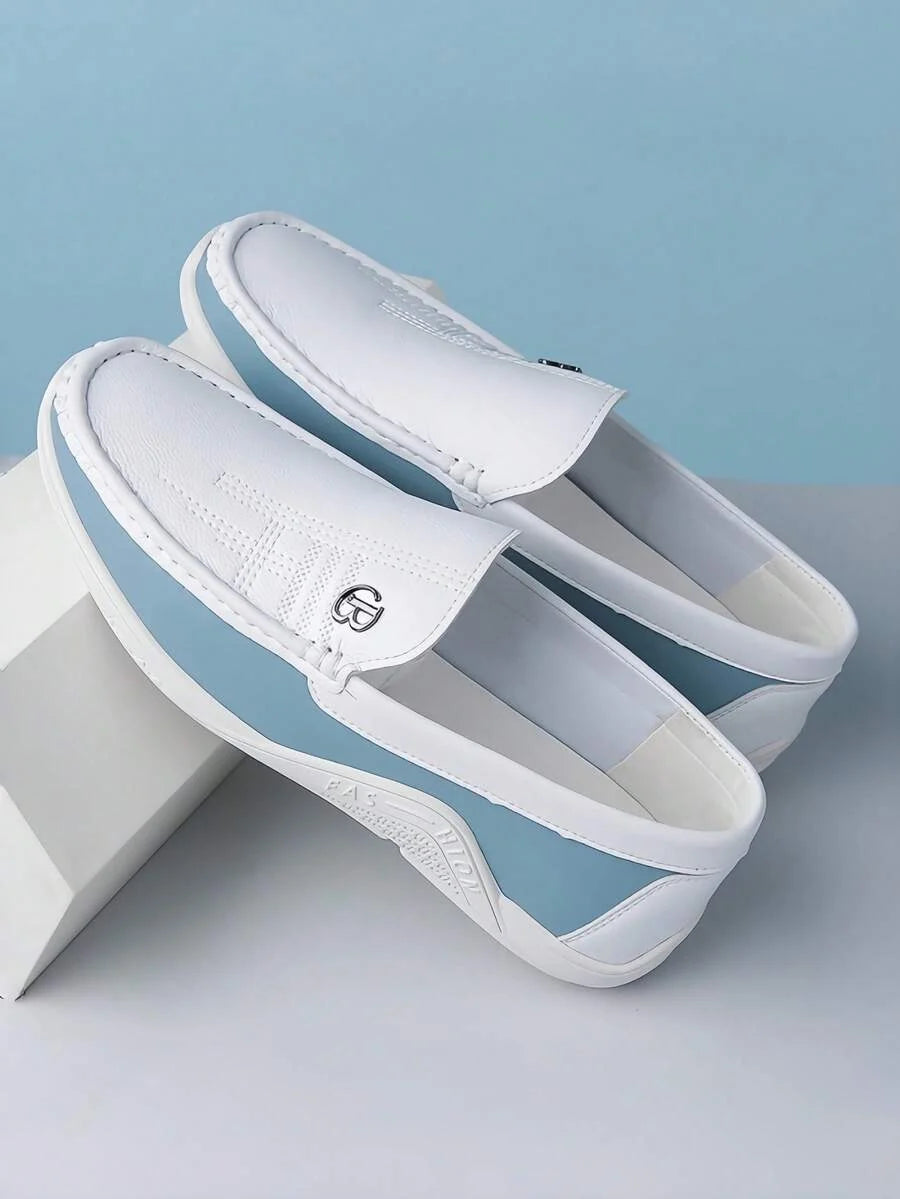 Two-Tone Driving Loafers