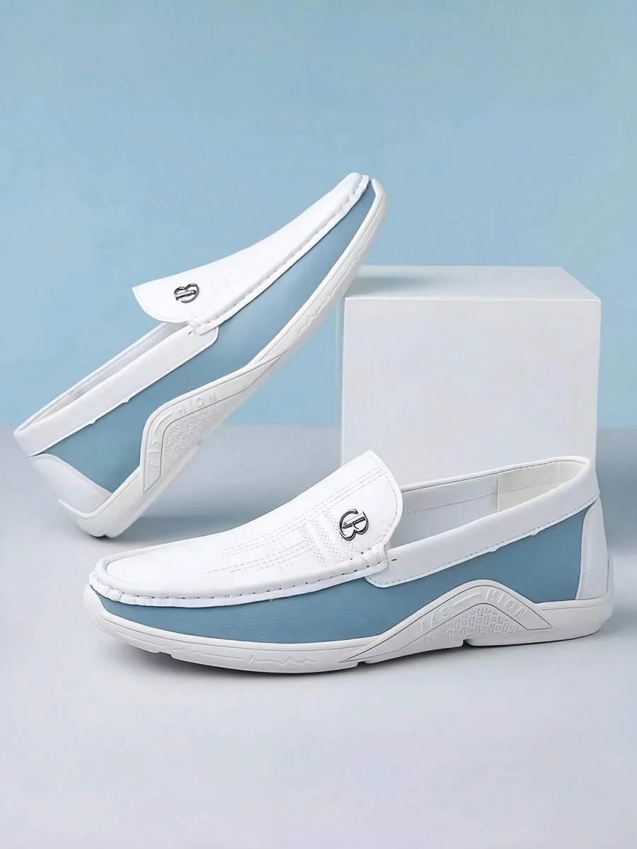 Two-Tone Driving Loafers