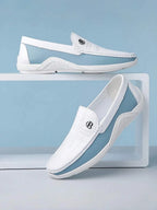 Two-Tone Driving Loafers