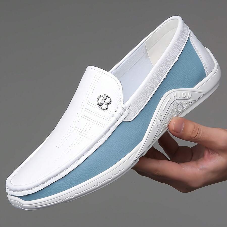 Two-Tone Driving Loafers