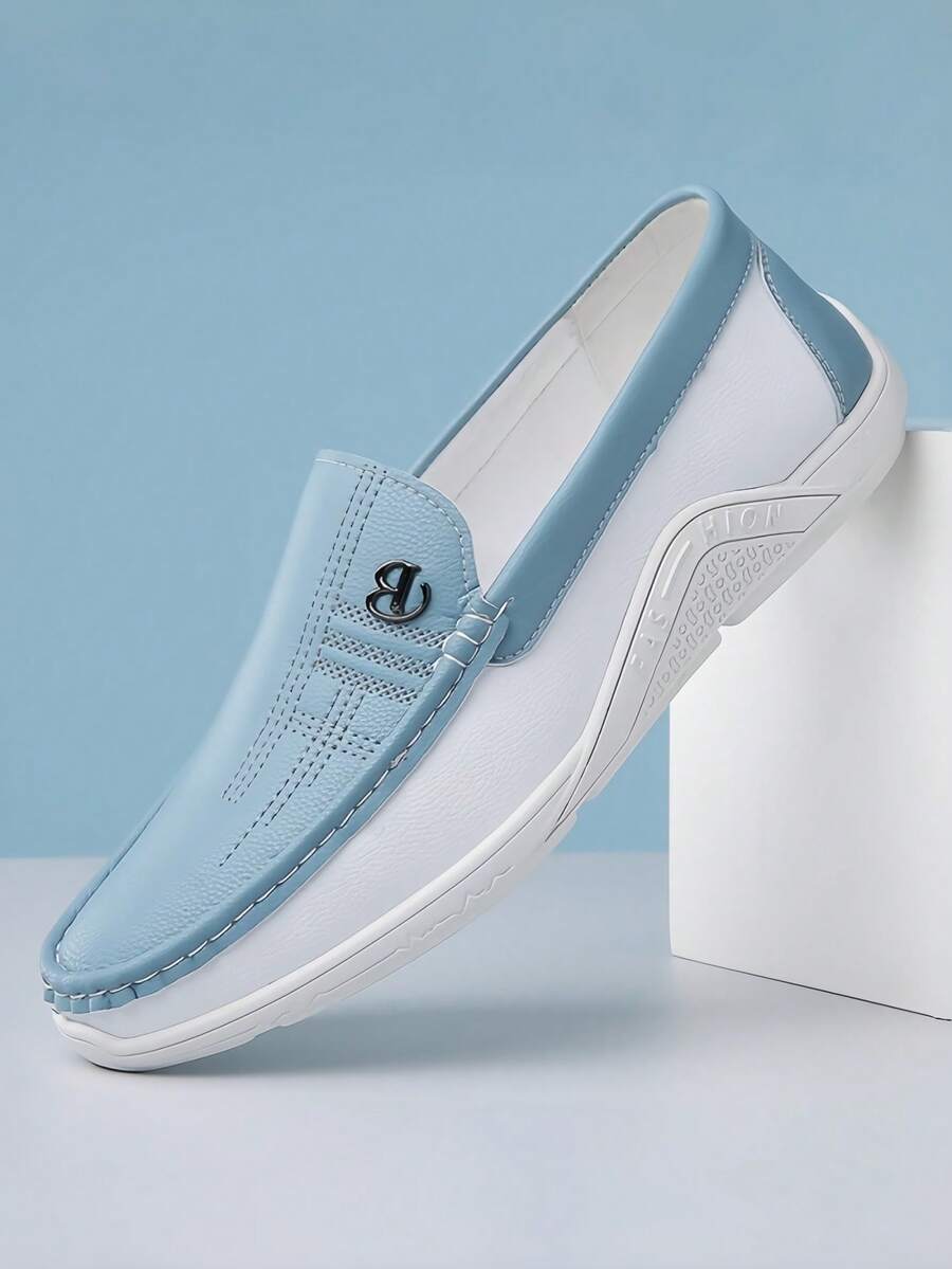 Two-Tone Driving Loafers