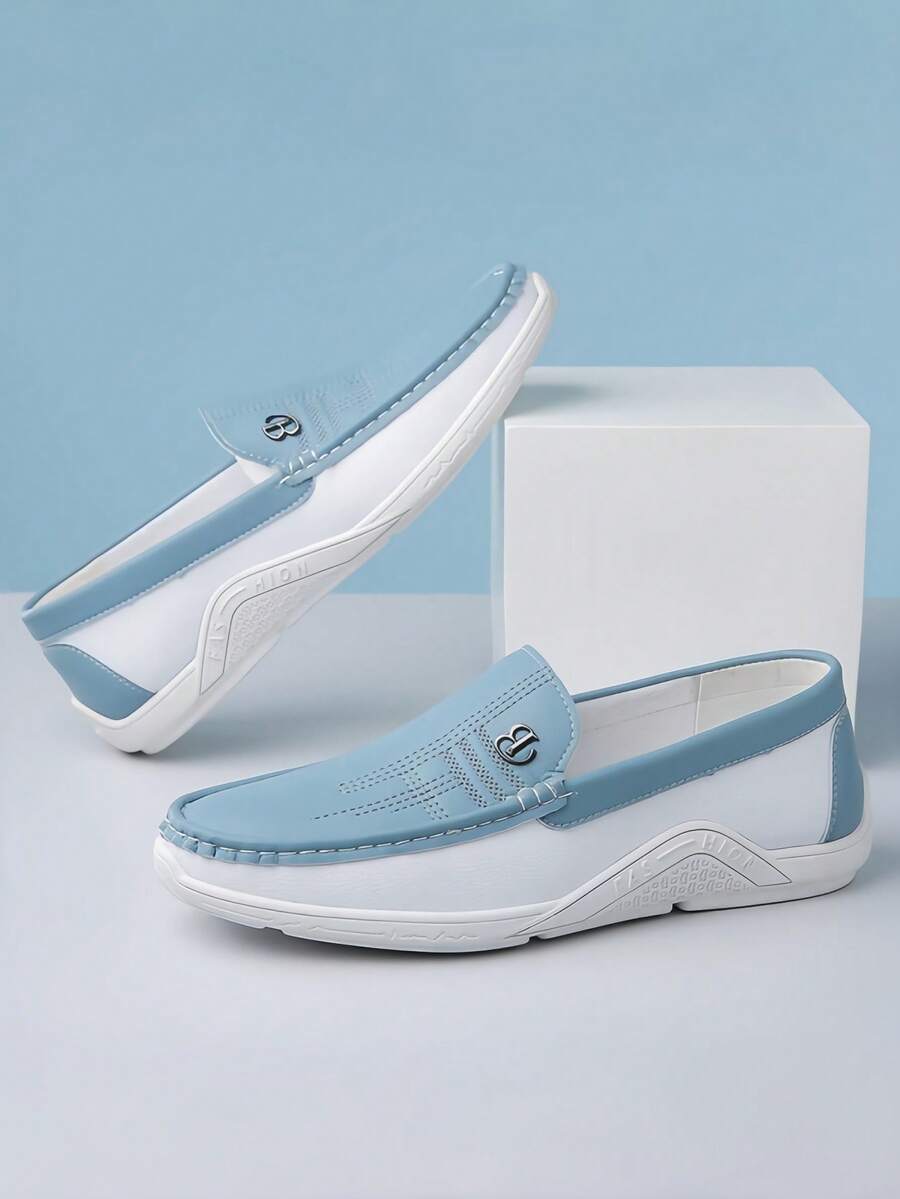 Two-Tone Driving Loafers