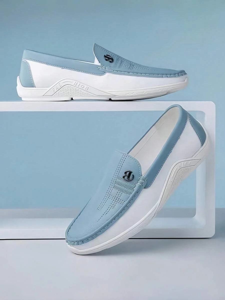 Two-Tone Driving Loafers