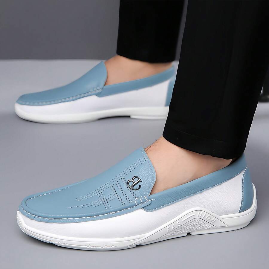 Two-Tone Driving Loafers