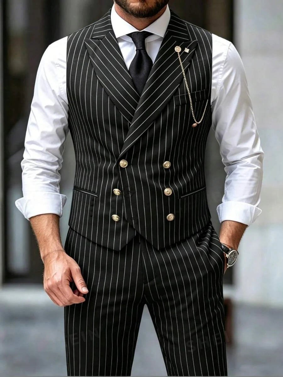 Striped Waistcoat and Trousers