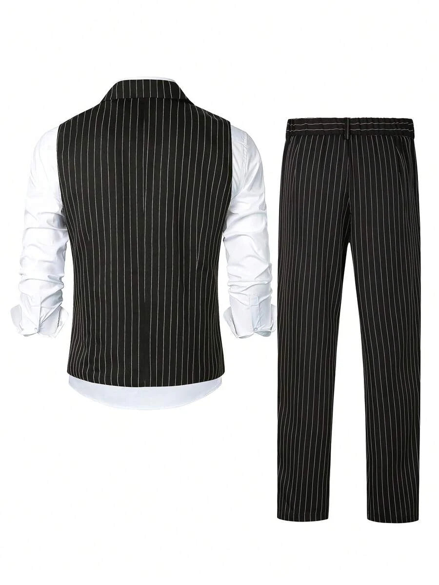 Striped Waistcoat and Trousers