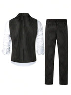 Striped Waistcoat and Trousers