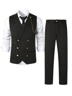 Striped Waistcoat and Trousers