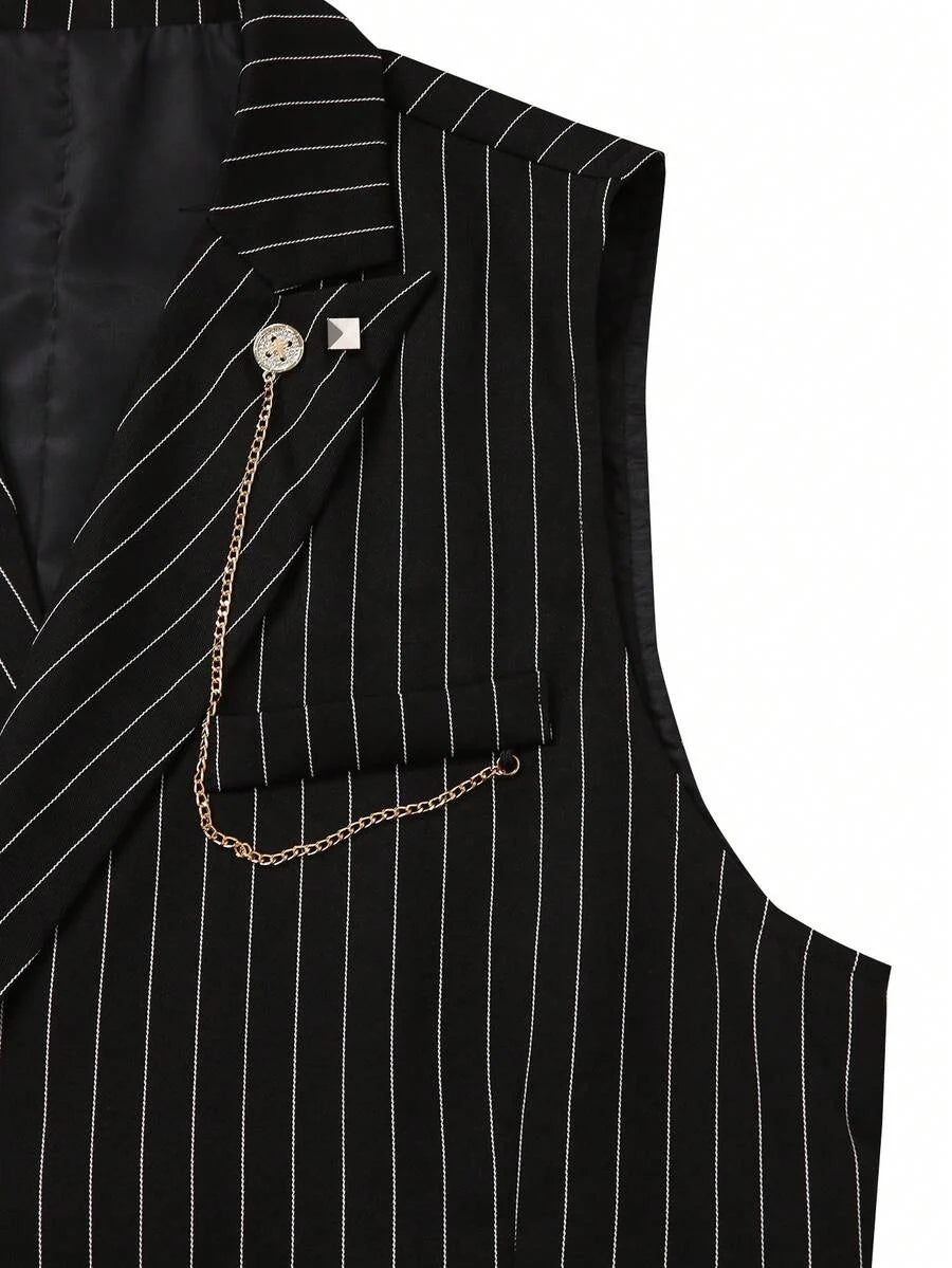 Striped Waistcoat and Trousers