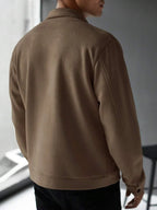 Plain Zip Collar Jacket