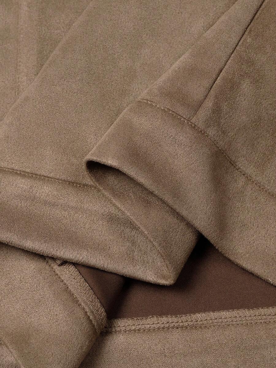 Plain Zip Collar Jacket