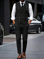 Striped Waistcoat and Trousers