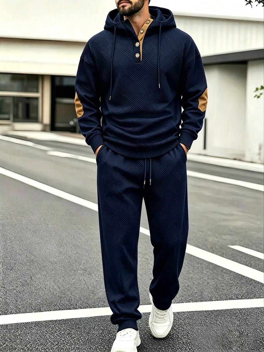 Jacquard Hoodie and Jogger Set
