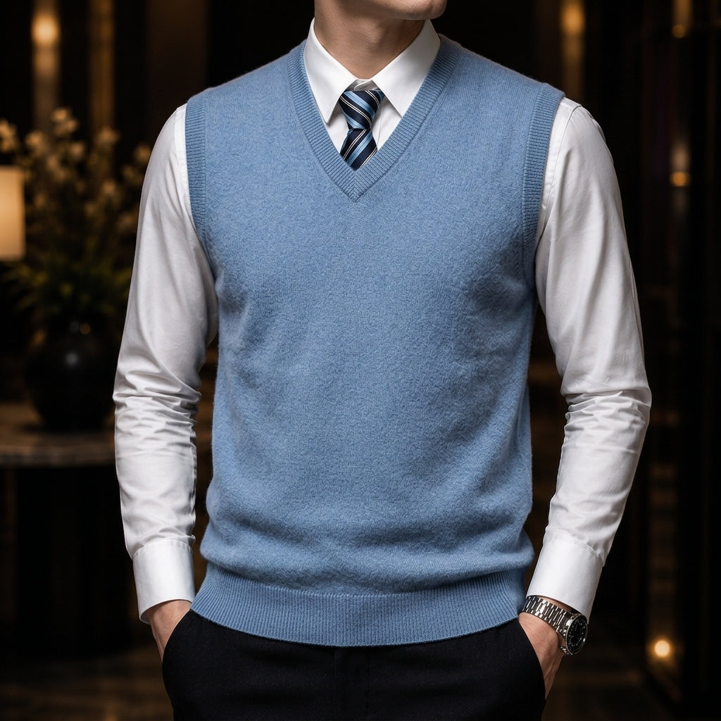 Fine Cashmere Tailored Sweater Vest