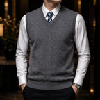 Fine Cashmere Tailored Sweater Vest