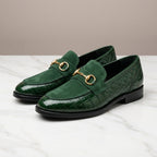 Slim Leather Slip-On Loafers