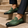 Slim Leather Slip-On Loafers